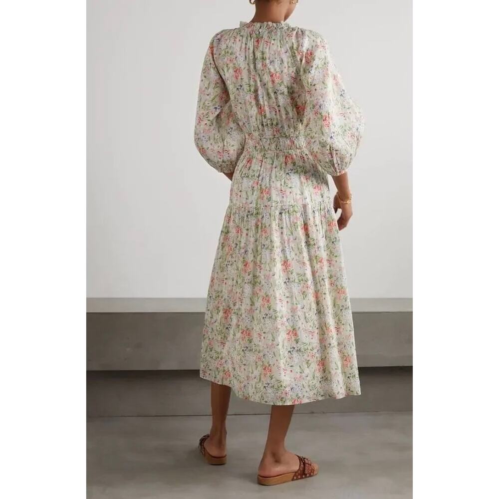 NWT The Great Cotton The Moonstone Floral Midi Dress Sweet Meadow Floral Size 1 - Picture 2 of 10